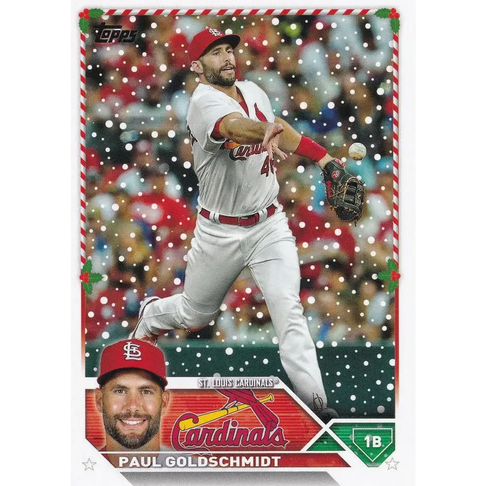2023 Topps Holiday Paul Goldschmidt H88 St. Louis Cardinals